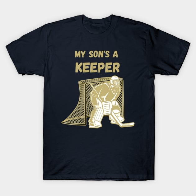 parent of hockey goalie T-Shirt by Sport-tees by Marino's